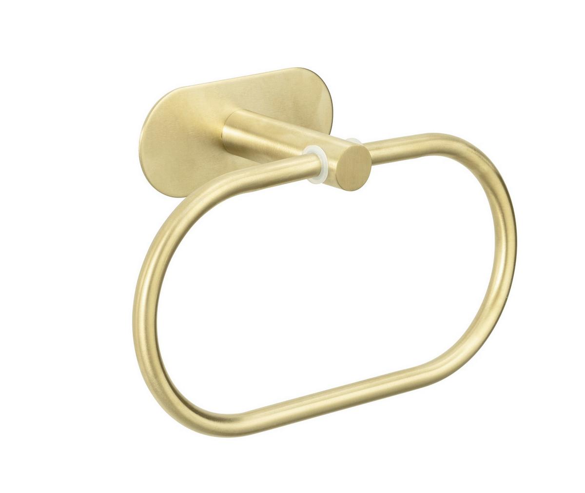 Handtuchhalter in Goldfarben - Goldfarben, LIFESTYLE, Metall (20,5/12,5/7,5cm) - Mömax