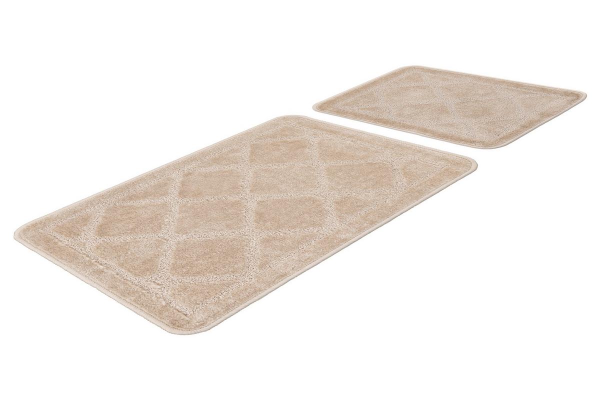 Bademattenset Lagoon 125 Beige  2er-Set - Basics (50/80cm) - Kayoom