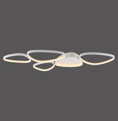 LAMPA SUFITOWA LED 14045-16 PEBBLES - biały, Design, tworzywo sztuczne/metal (116,5/56,5/6,5cm)