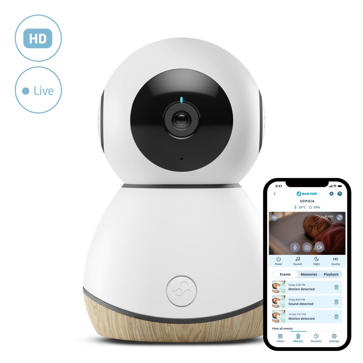 ELEKTRONICZNA NIANIA CONNECTED HOME - kolor naturalny/biały, Trend, tworzywo sztuczne (8,1/12,7cm) - Maxi-Cosi