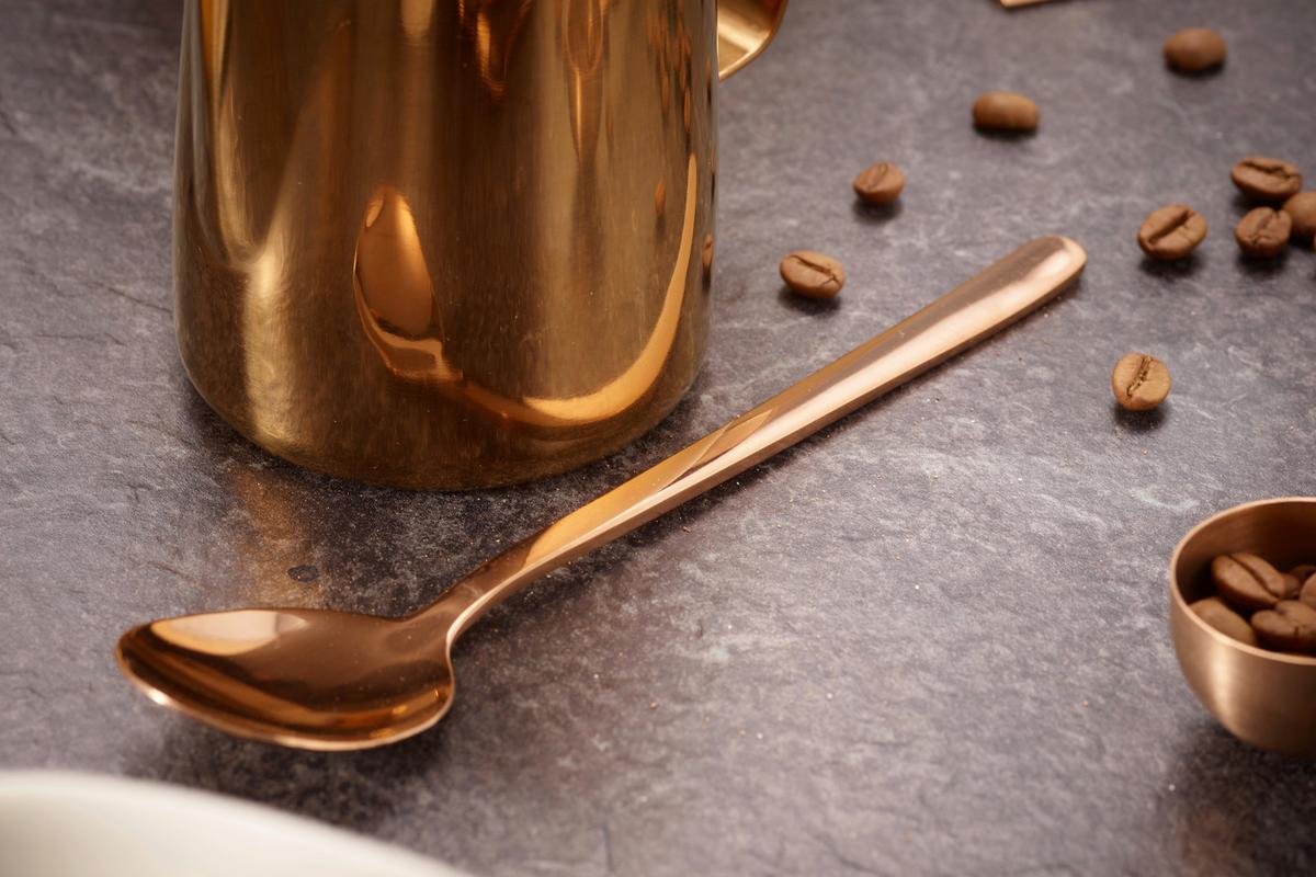 Kaffeeset Cosme in Kupferfarben, 23-teilig - Kupferfarben, Basics, Metall - Echtwerk