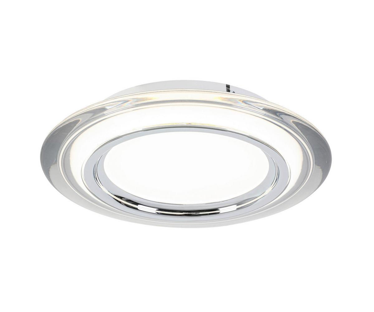 LAMPA SUFITOWA LED MACON - biały/przezroczysty, Design, tworzywo sztuczne/metal (35/6cm) - Novel