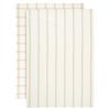 KÖKSHANDDUK SET EMMA - vit/beige, Klassisk, textil (50/70cm) - Mömax