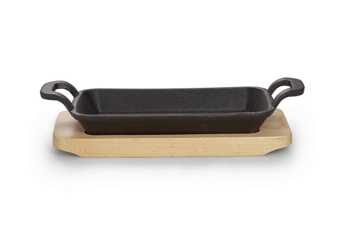 Set Posod Echtwerk, Vklj. Deska, 4 Kos - črna, Basics, kovina (17/10/2,5cm) - Echtwerk