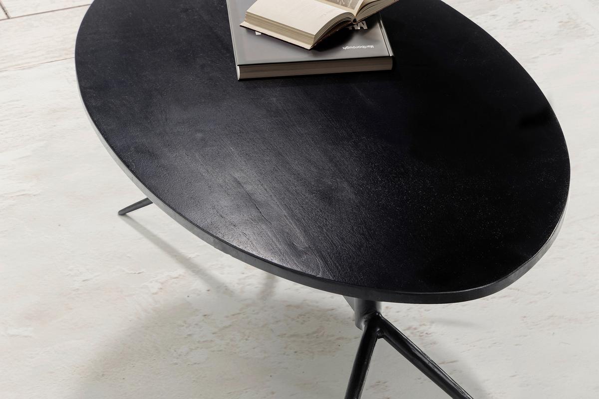 COUCHTISCH WL6.845 - Schwarz, Design, Holz/Metall (90/50/35cm) - MID.YOU
