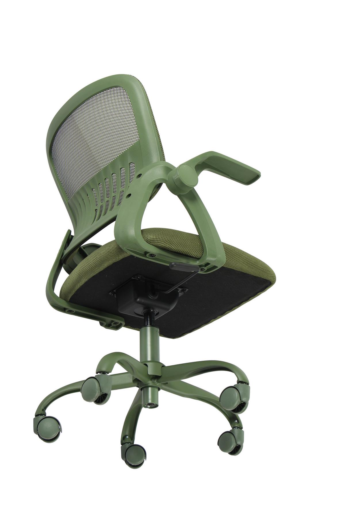 DREHSTUHL SASKIA - Schwarz/Grün, Modern, Kunststoff/Textil (57/86,5/96/63cm) - Based