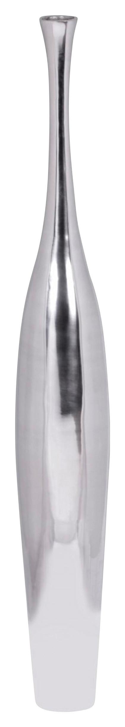 Dekovase Wohnling Silberfarben - Silberfarben, MODERN, Metall (13/100/13cm) - MID.YOU