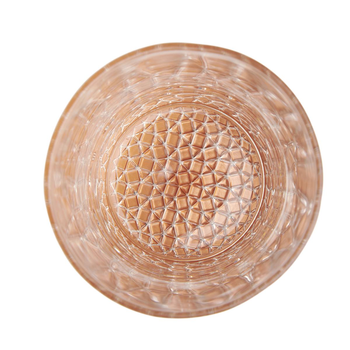 KOMPLET SZKŁA STOŁOWEGO AGNETO - pomarańczowy, Modern, szkło (420ml) - Bessagi Home