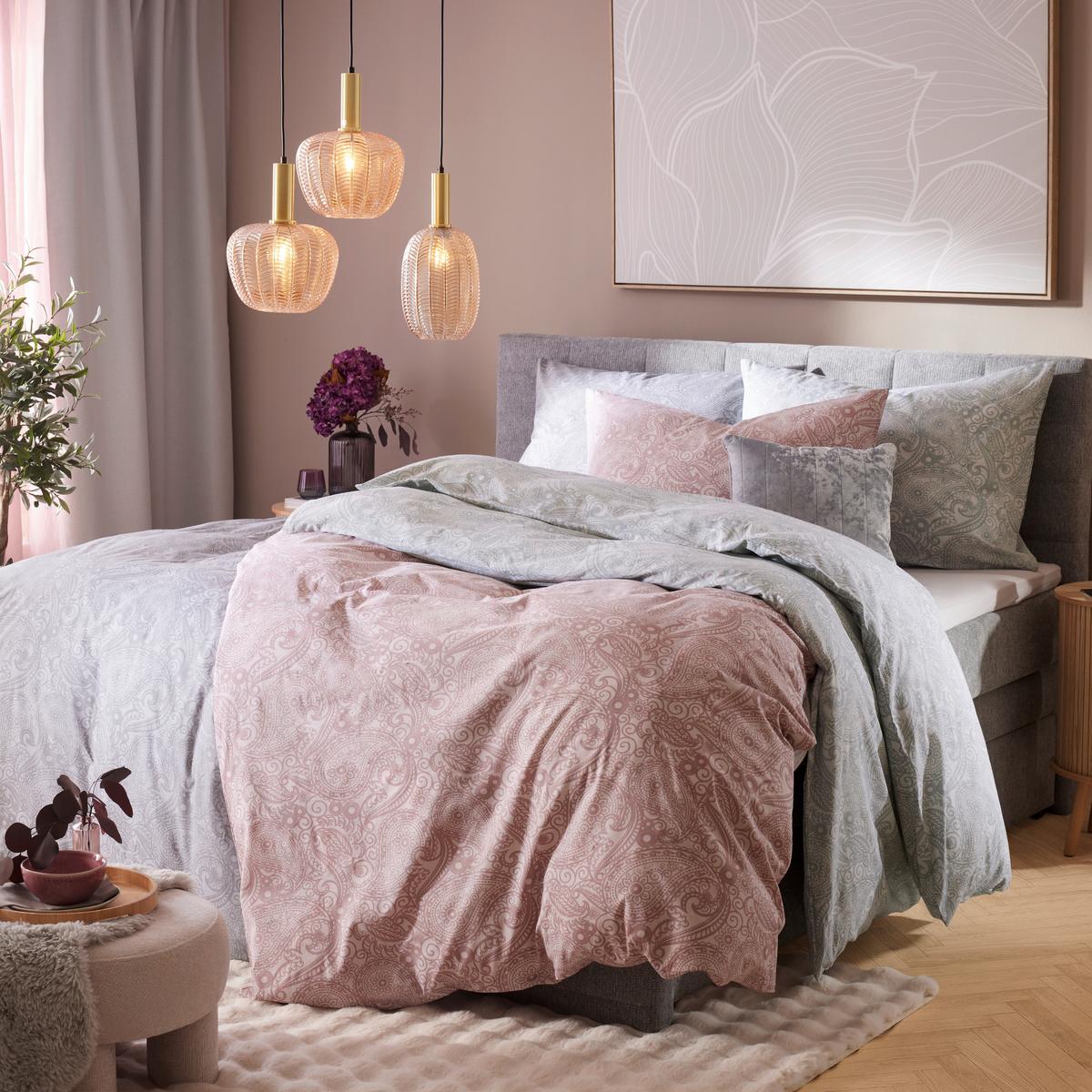 Ágyneműhuzat-garnitúra Paisley - zsályazöld, textil (140/200cm) - Mömax