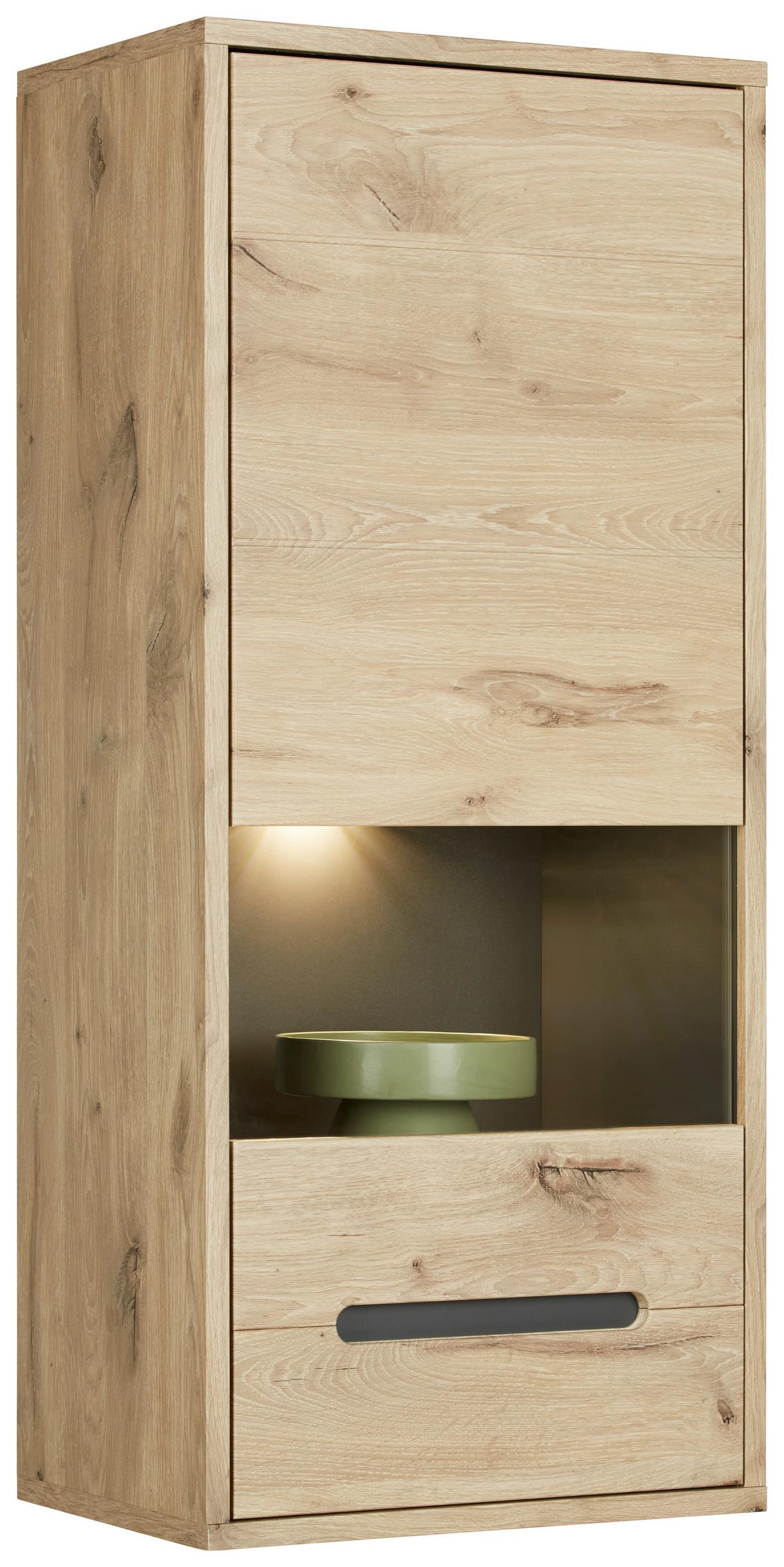 Fali Vitrin Bellano - Modern, faalapú anyag (55/126/38cm) - Mömax