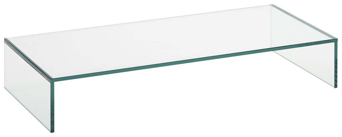 TV-Aufsatz aus Glas - Klar, Glas (80/14/35cm) - Mömax