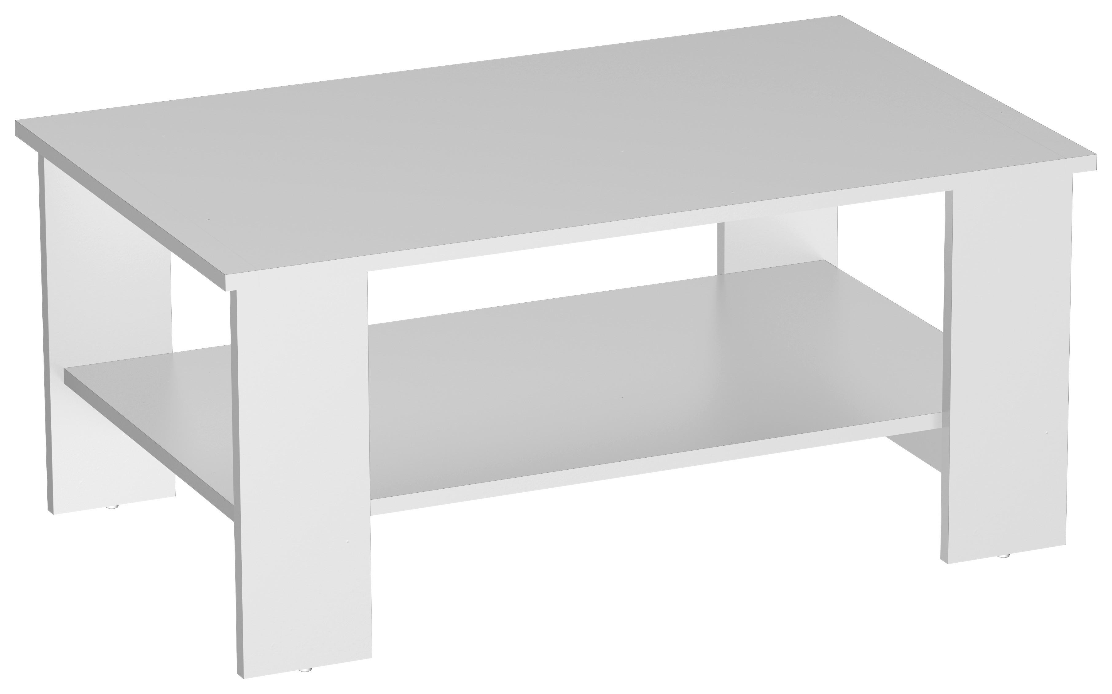 Klubska Miza Paolo - bela, Konvencionalno, leseni material/les (90/41/55cm)