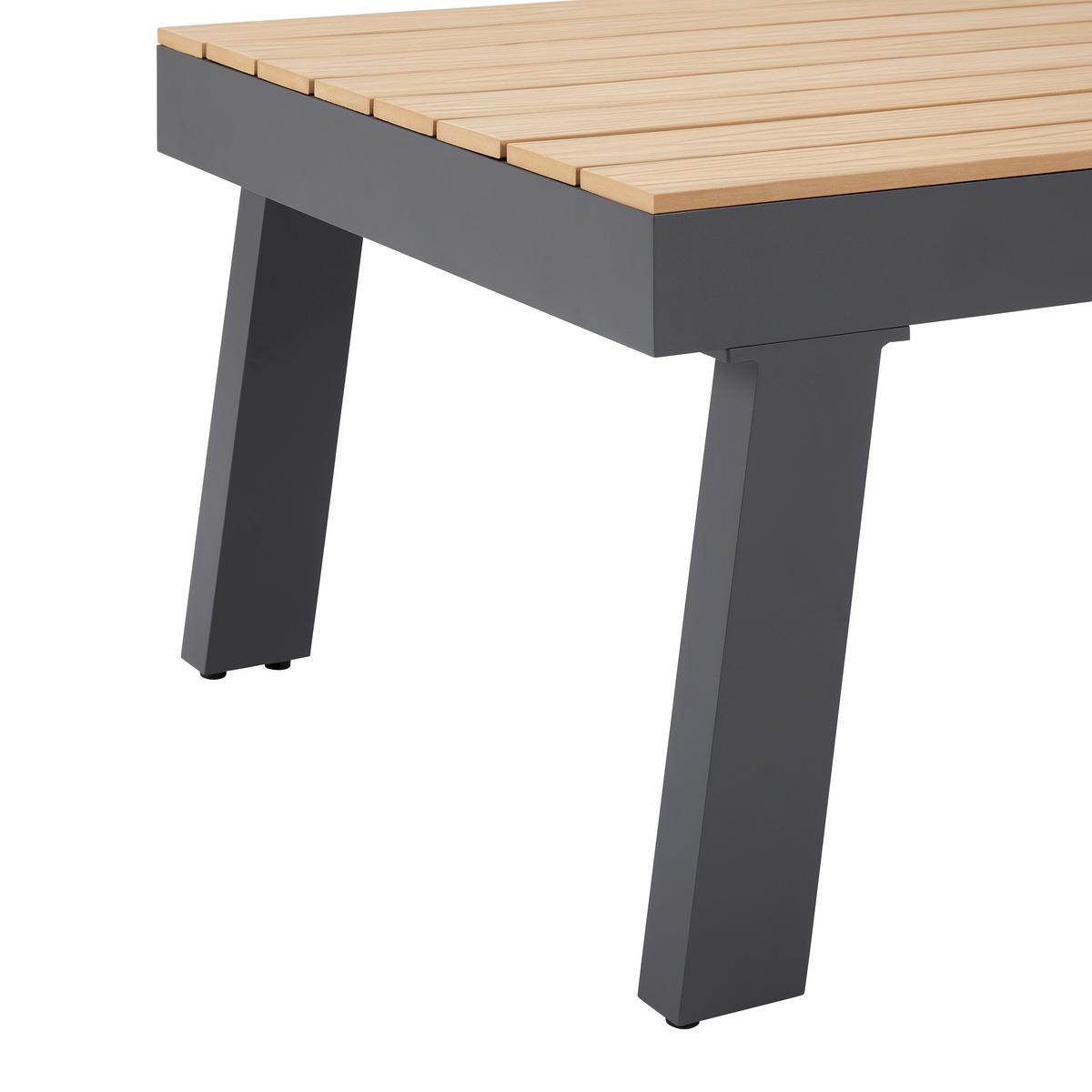 ensemble lounge 3-teilig, Olefingewebe - gris, Modern, métal/matière synthétique - Bessagi Garden