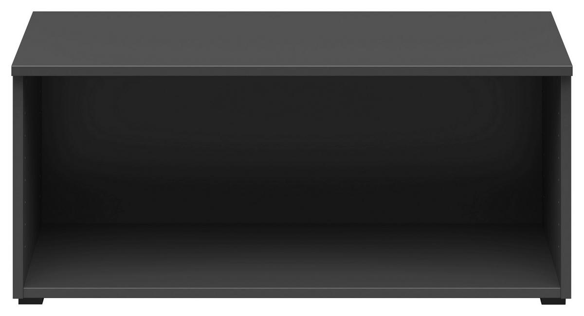 Regalaufsatz Multistauraum Graphitfarben - Graphitfarben, Modern, Holzwerkstoff (80/35/40cm) - Premium Living