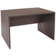 Íróasztal Profi - Sötétbarna, modern, Faalapú anyag (120/76/80cm) - Ombra