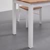 MATBORD ANTALIA - vit/naturfärgad, Modern, trä (120/75/60cm) - Bessagi Home