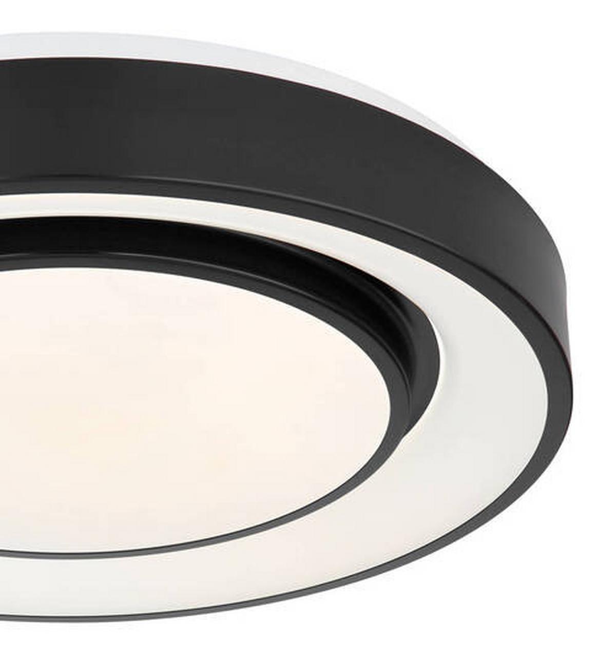 Stropna Led-svetilka Sully, S Sijalko - črna/opal, Design, kovina/umetna masa (38/7.5cm) - Globo
