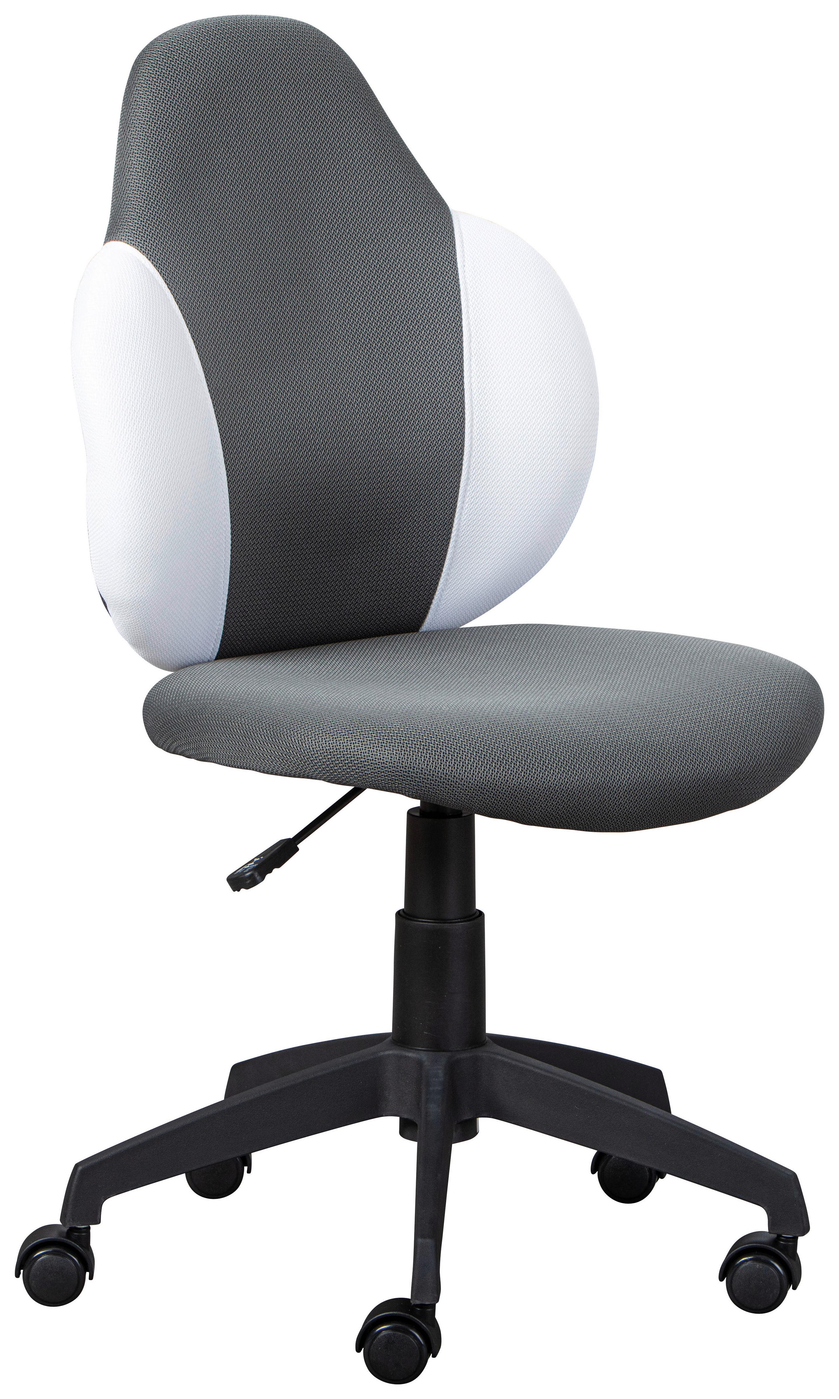 Jungenddrehstuhl Jessi Dunkelgrau - Dunkelgrau/Schwarz, Basics, Kunststoff (52/94(103)/56cm) - MID.YOU