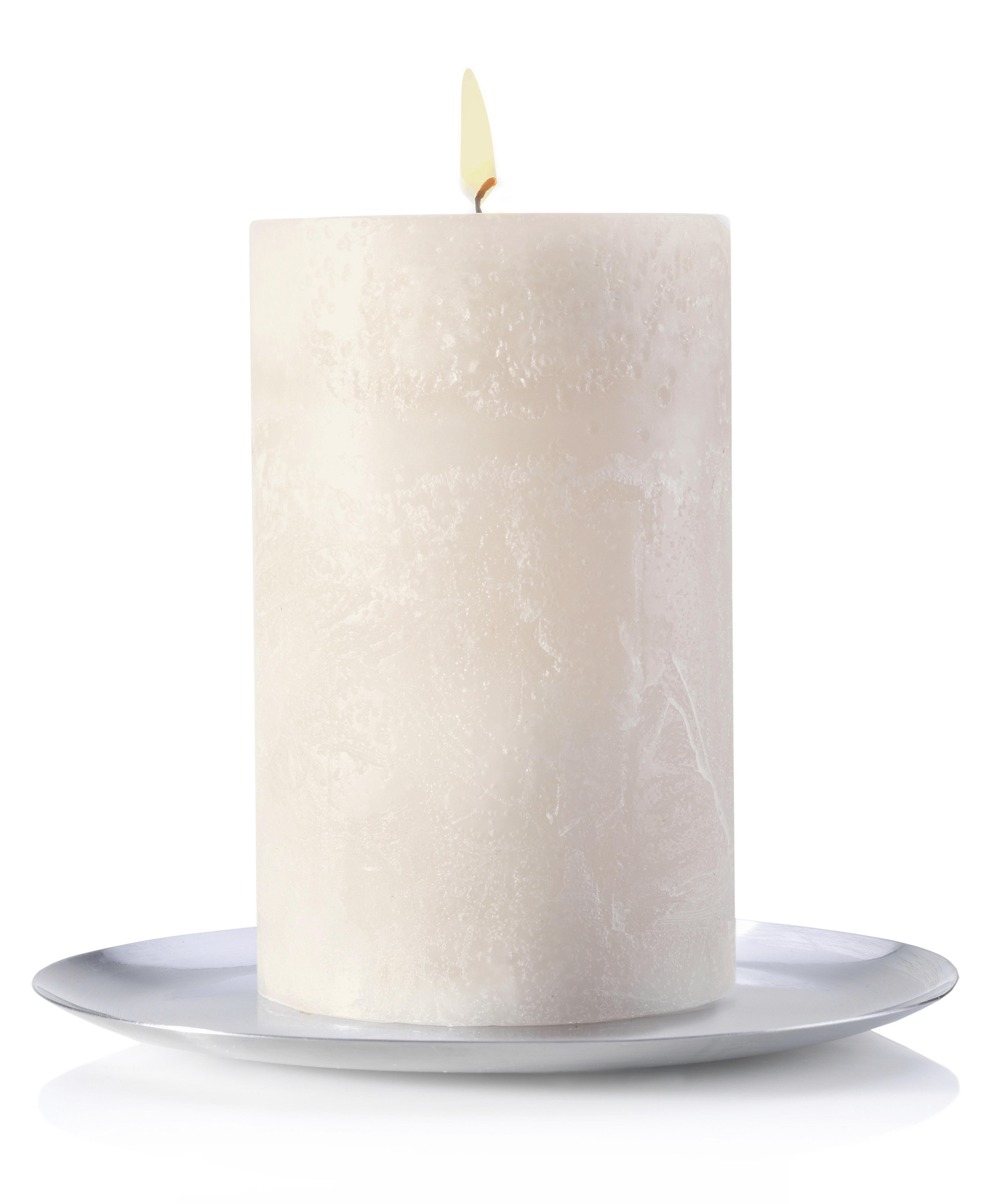 Kerzenteller Aurora in Silberfarben Ø ca. 12 cm - Silberfarben, Metall (12/1,4cm) - Modern Living