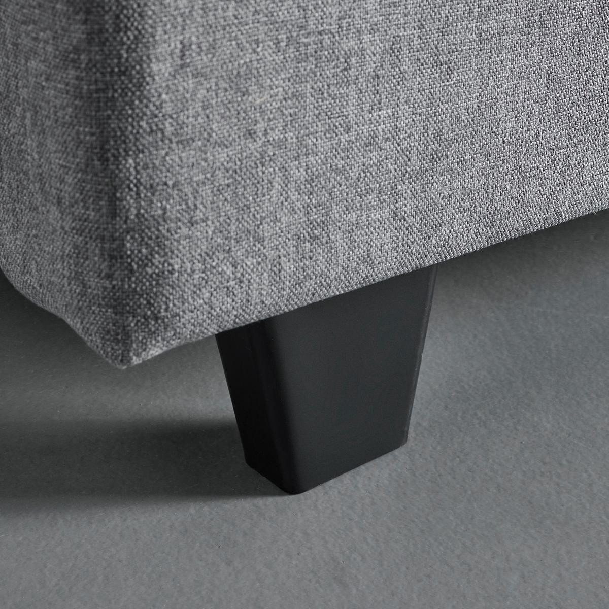 Pat tapițat Frederico cca 180X200 cm gri deschis - gri deschis, Modern, lemn/textil (180/200cm) - Bessagi Home