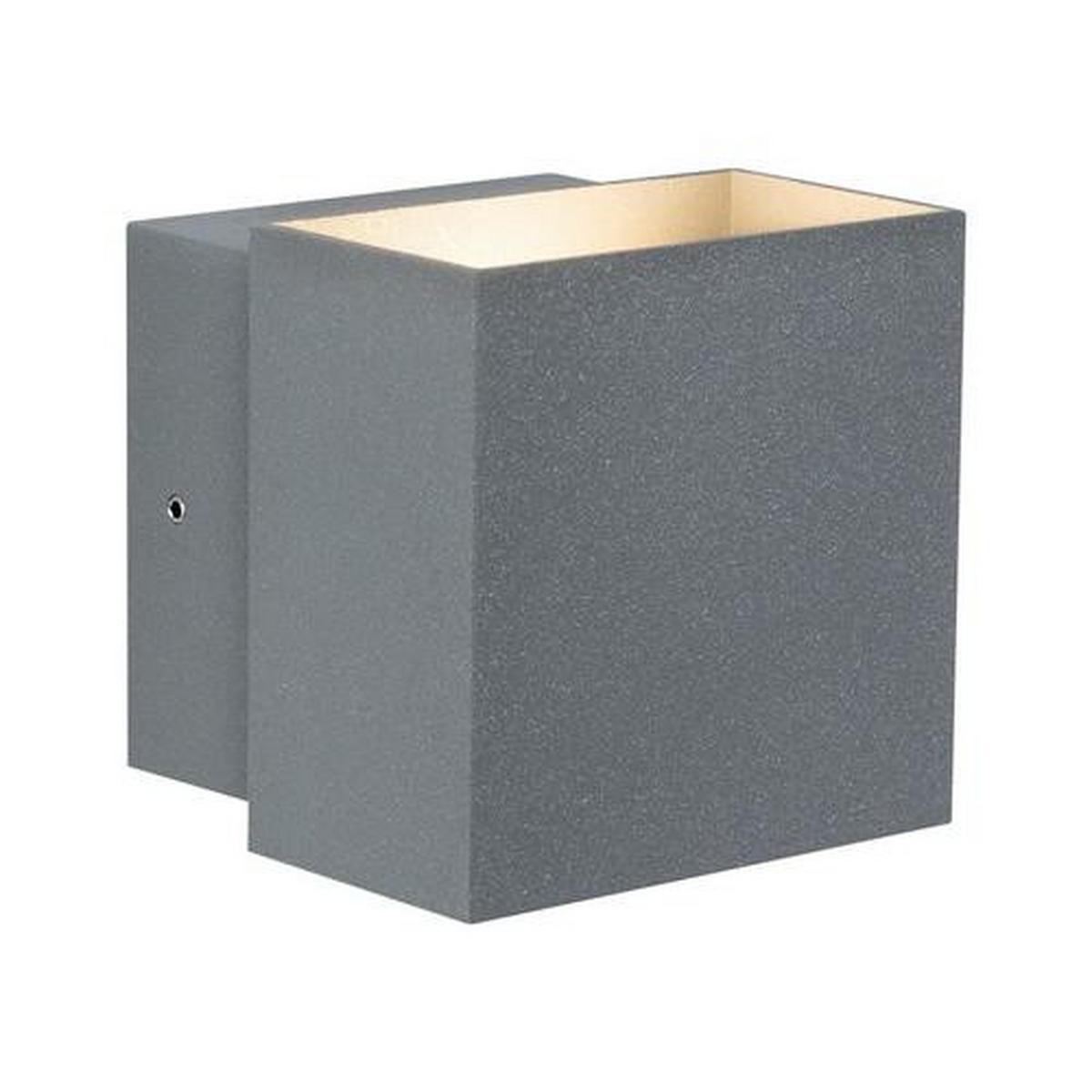 LED-Wandleuchte Cybo in Grau max. 3 Watt - Grau, Basics, Metall (10/9,3/10cm) - Paulmann