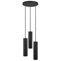 LAMPA WISZĄCA 2010473003 TILO PELA 3 CZARNA - czarny, Design, metal/drewno (22/24,6cm) - Nordlux