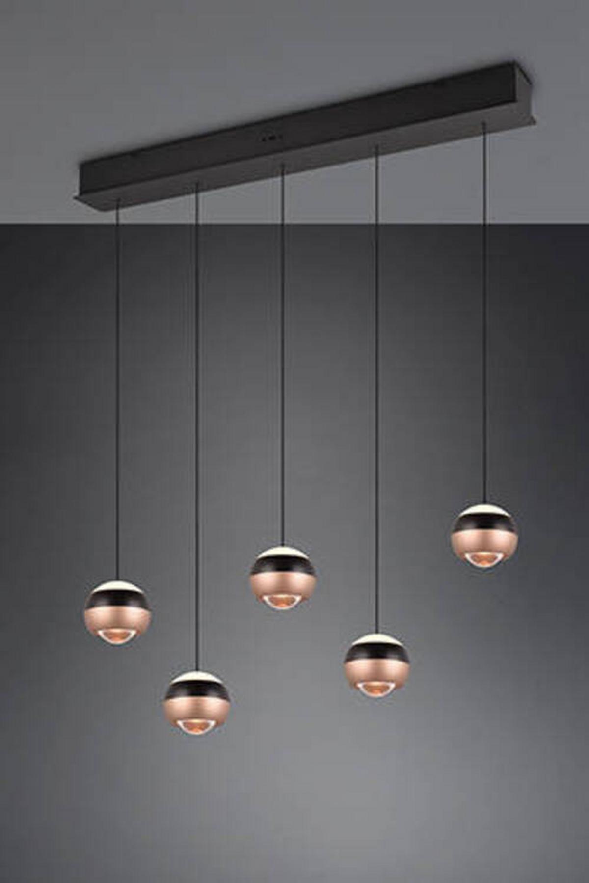 LAMPA WISZĄCA LED 344410532 ORBIT - czarny, Design, metal (100/10,5/200cm)