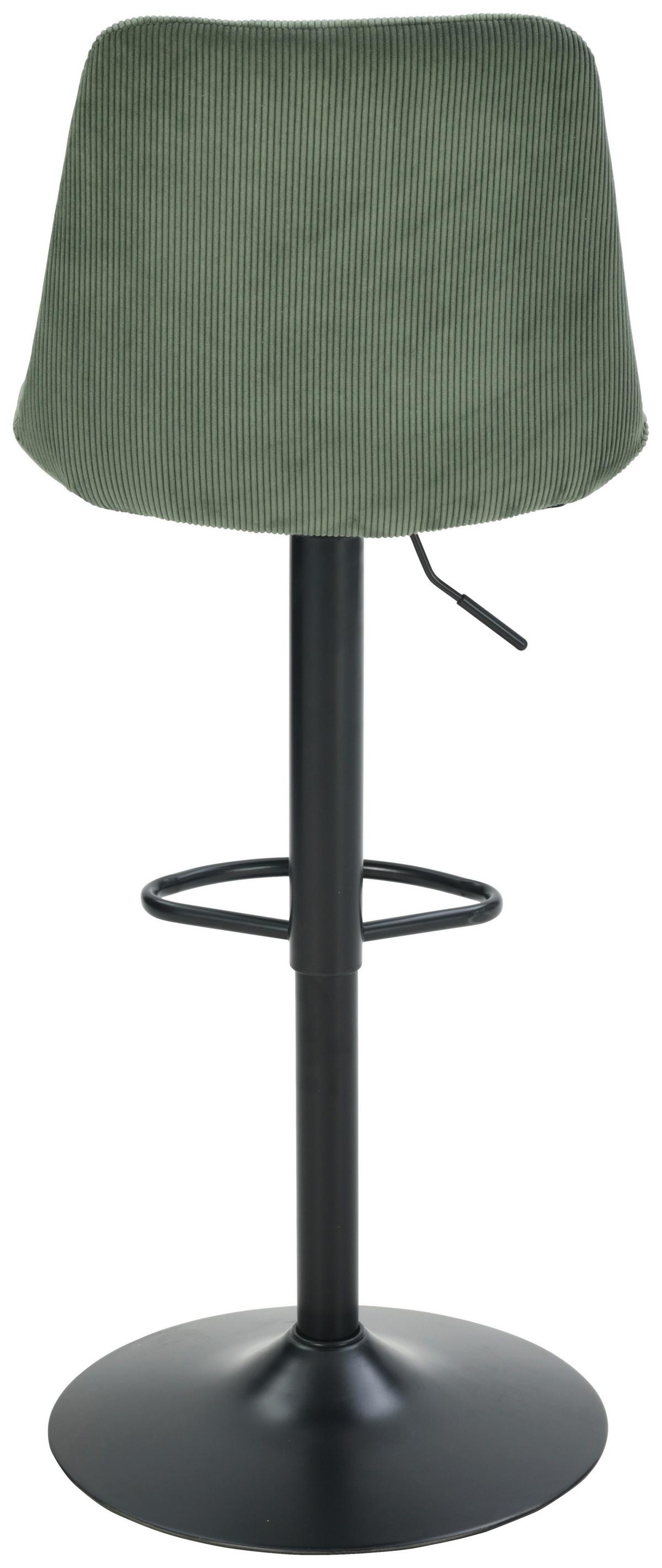 Taburet de bar NINO - verde/negru, Modern, lemn/metal (46/116/96/53cm) - Based