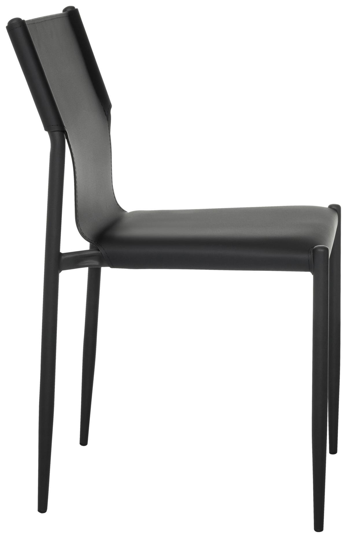Konferenčni Stol Ellon V, Črna - črna, Moderno, kovina/usnje (44/82/52cm) - MID.YOU