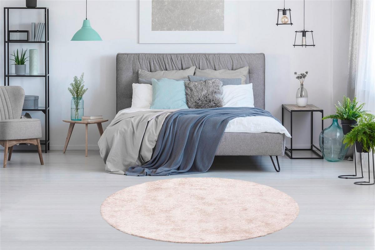 HOCHFLORTEPPICH Diamond 700 Puderrosa - Hellrosa, Konventionell, Textil (160cm) - Kayoom