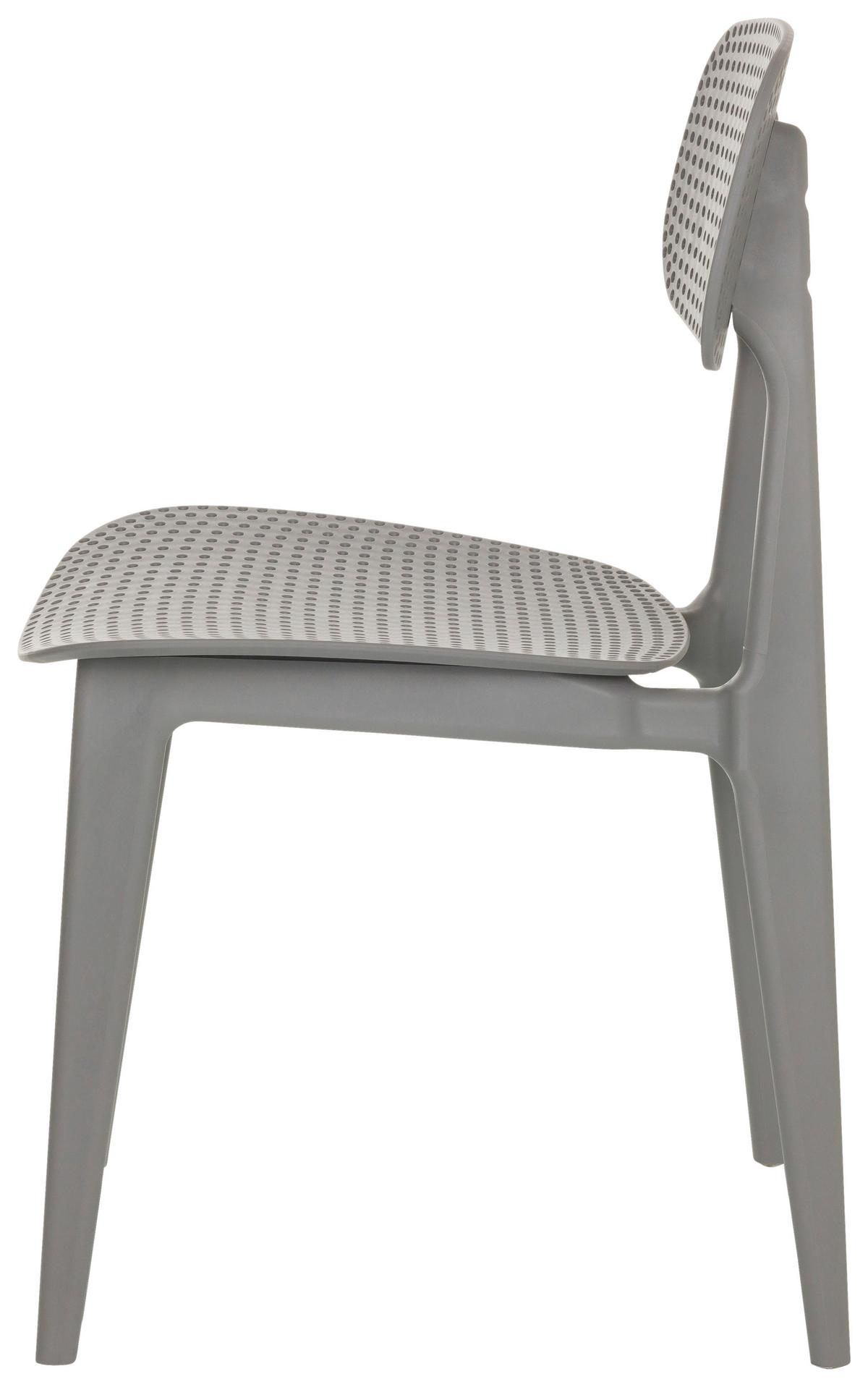 Vrtni Stol Artifo Hol, Siva - siva, Basics, umetna masa (42/79/51cm) - MID.YOU