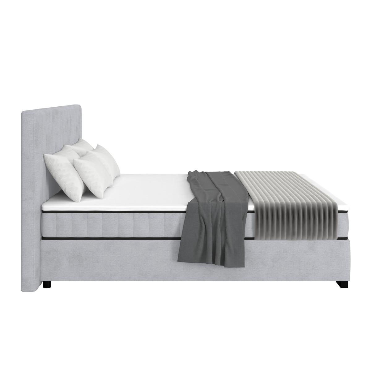 Box Krevet Maya C - siva/crna, Moderno, drvni materijal/drvo (200/220cm) - Based