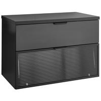 Mosdó Alatti Szekrény Diosa - fekete, Konventionell, faalapú anyag/üveg (80/55/46cm) - home24