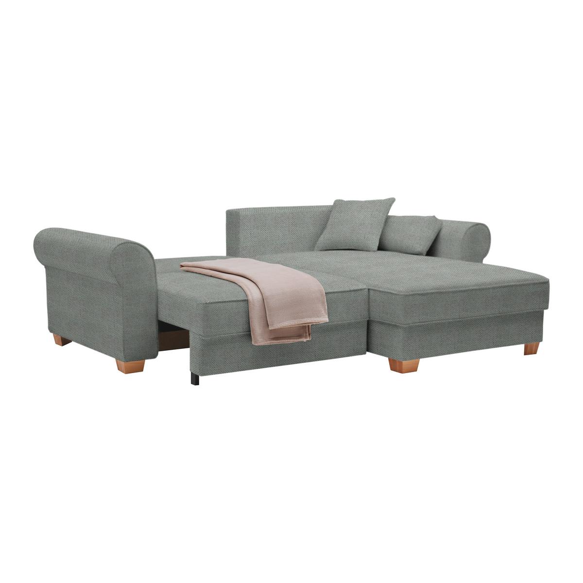Wohnlandschaft Angelo Grau - Grau, MODERN, Holz/Holzwerkstoff (255/92/185cm) - Mömax