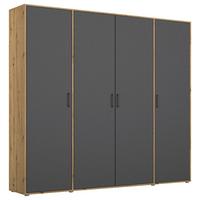 DULAP  USI ROTATIVE VOYAGER - stejar Artisan/gri, Modern, material pe bază de lemn (187/194/53cm) - Modern Living