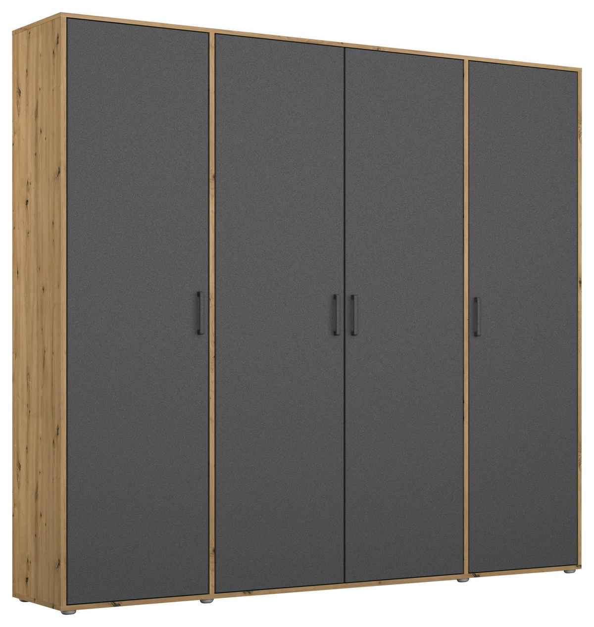 DULAP  USI ROTATIVE VOYAGER - stejar Artisan/gri, Modern, material pe bază de lemn (187/194/53cm) - Modern Living