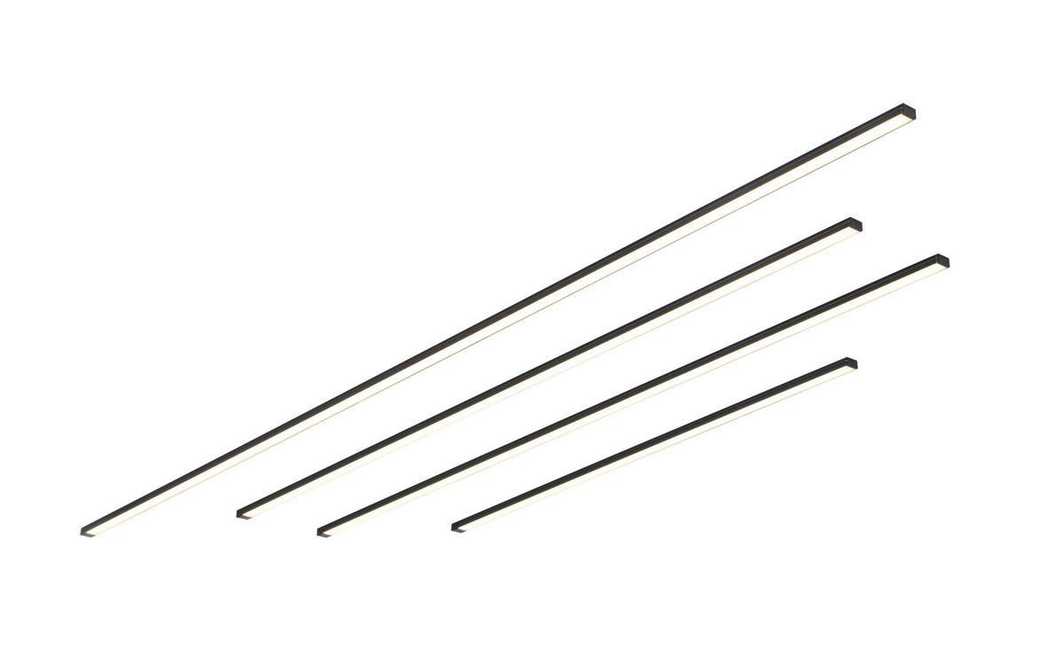 LED-LEUCHTKASTEN NUMIK - Schwarz, Modern, Kunststoff (50/75/100/1,3/0,7cm) - Mömax