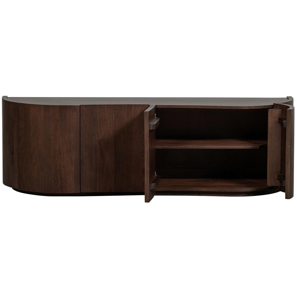 Kommode Sense Walnussfarben B: 160cm - Walnussfarben, Design, Holz (160/50/46cm) - Livetastic