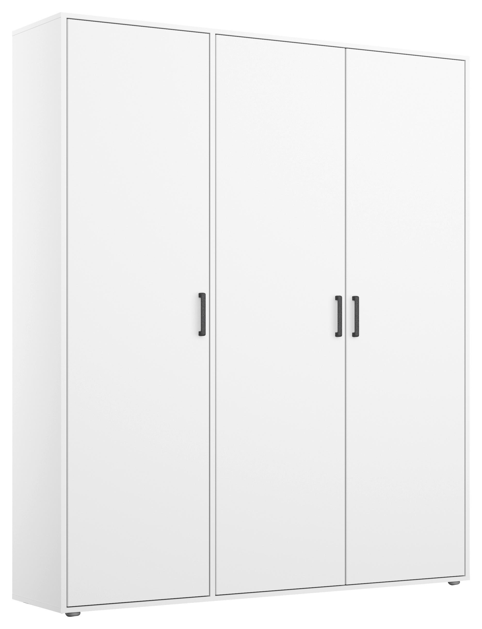 Dulap Cu Uși Rotative Voyager - alb, Modern, material pe bază de lemn (140/194/53cm) - Modern Living