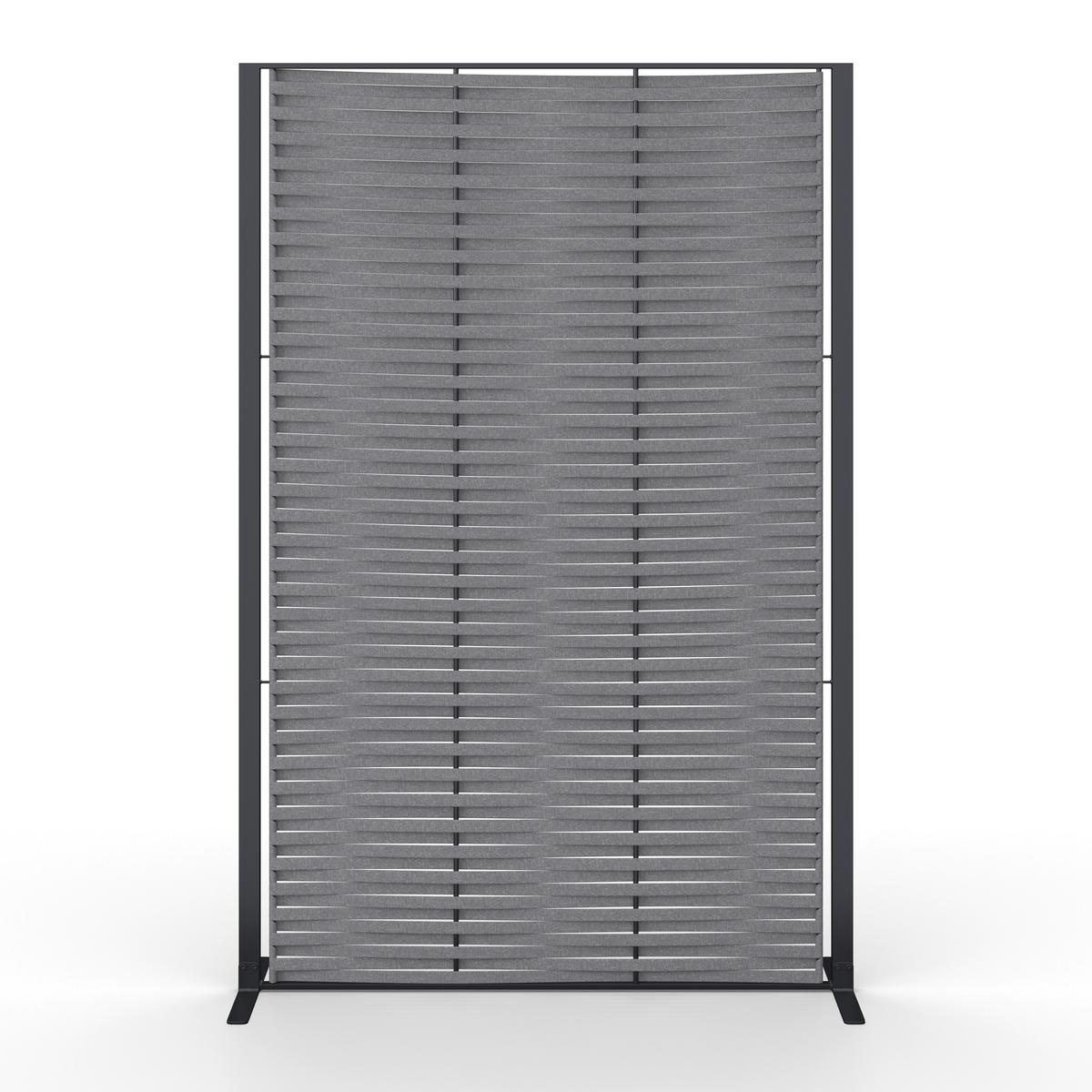 Paraván Java - sötétszürke, Natur, műanyag/fém (36/180/119cm) - Mömax