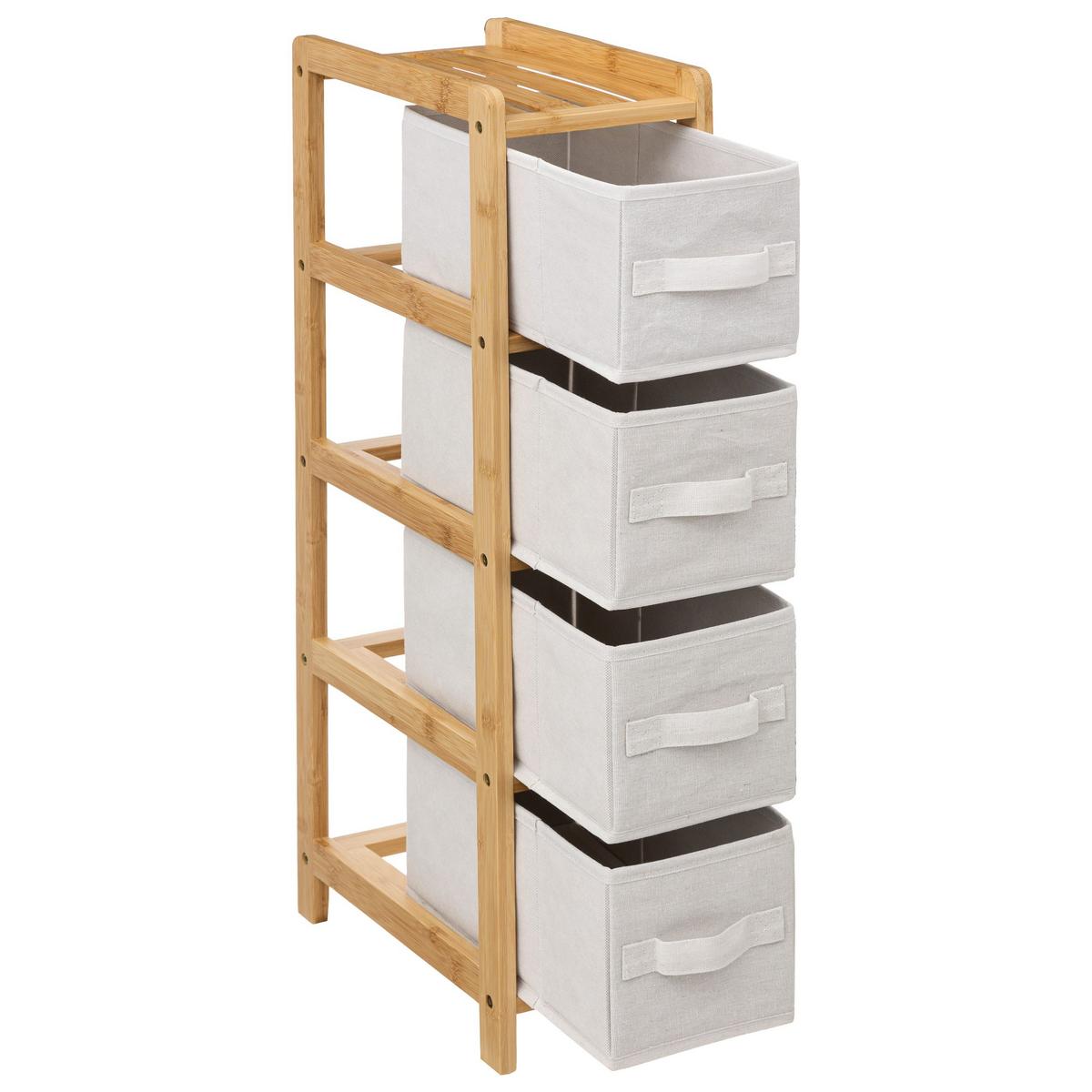 Etajeră Tidy cca. 33x78 cm - bej/culoare natur, Basics, lemn (33/19/78,2cm)