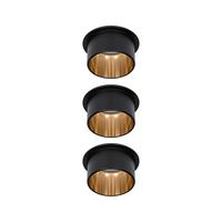 Deckenleuchte Coin Gil in Schwarz/Goldfarben max. 6 W - Goldfarben/Schwarz, Basics, Metall (6,8cm) - Paulmann