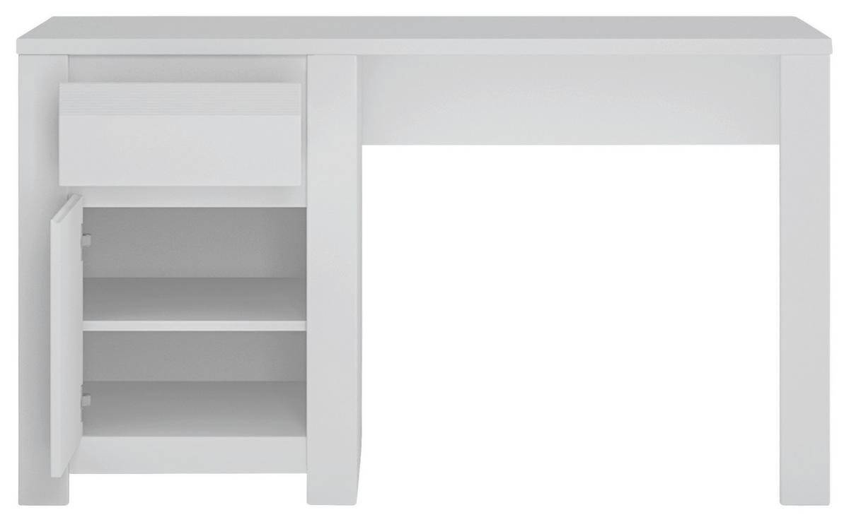 Radni Stol Novi - bijela, Moderno, drvni materijal (130/75/60cm) - Premium Living