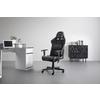 GAMINGSTOL PRINCE -EXKLUSIV- - vit/svart, Modern, textil/plast (67/126/67cm) - Dxracer