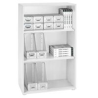 Polc Fehér 2 Polclappal Josef - fehér, Modern, faalapú anyag (60/110/30cm)