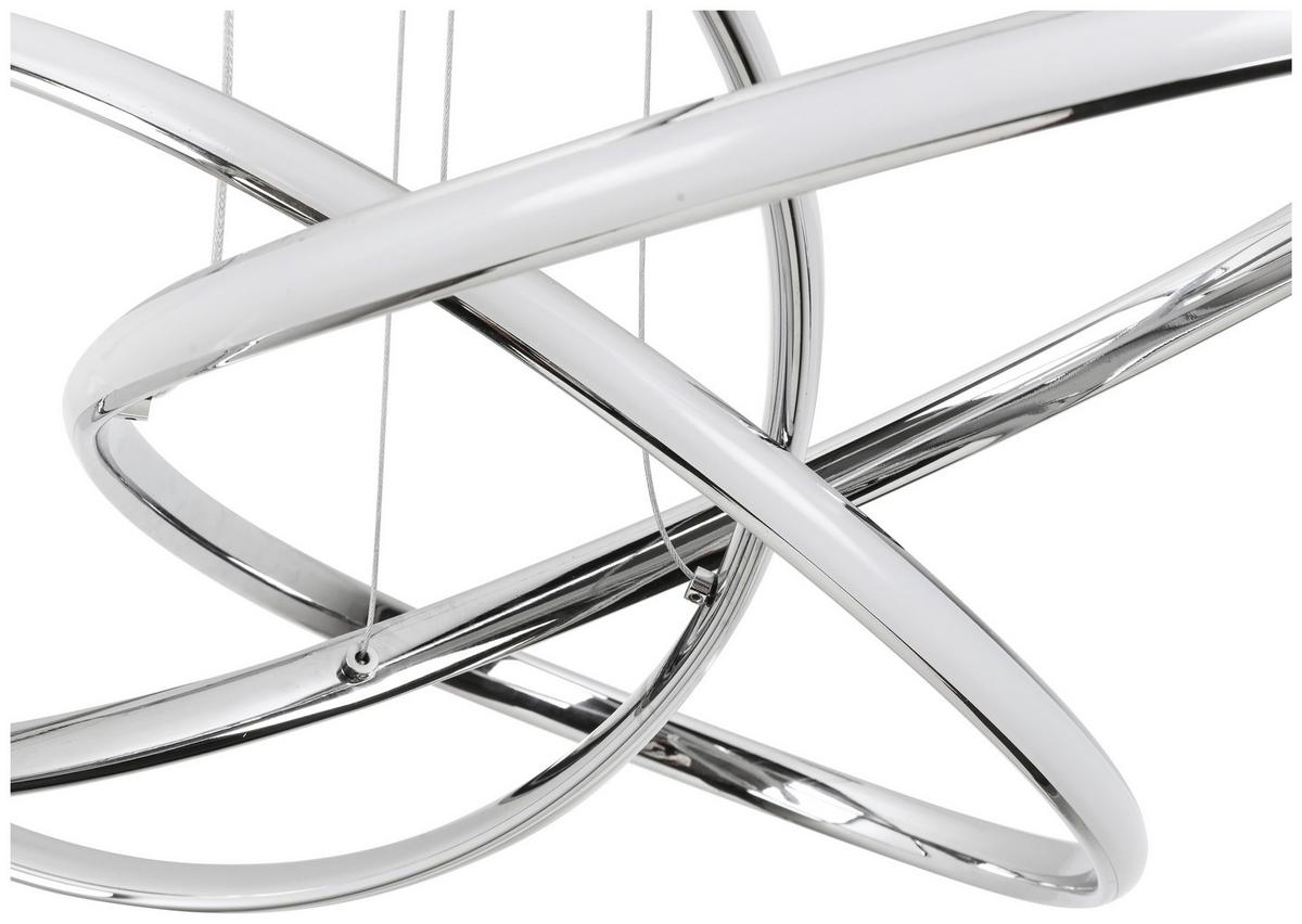 Lampă suspendată cu LED Lenore - culoare crom, Modern, plastic/metal (60/120cm) - Premium Living