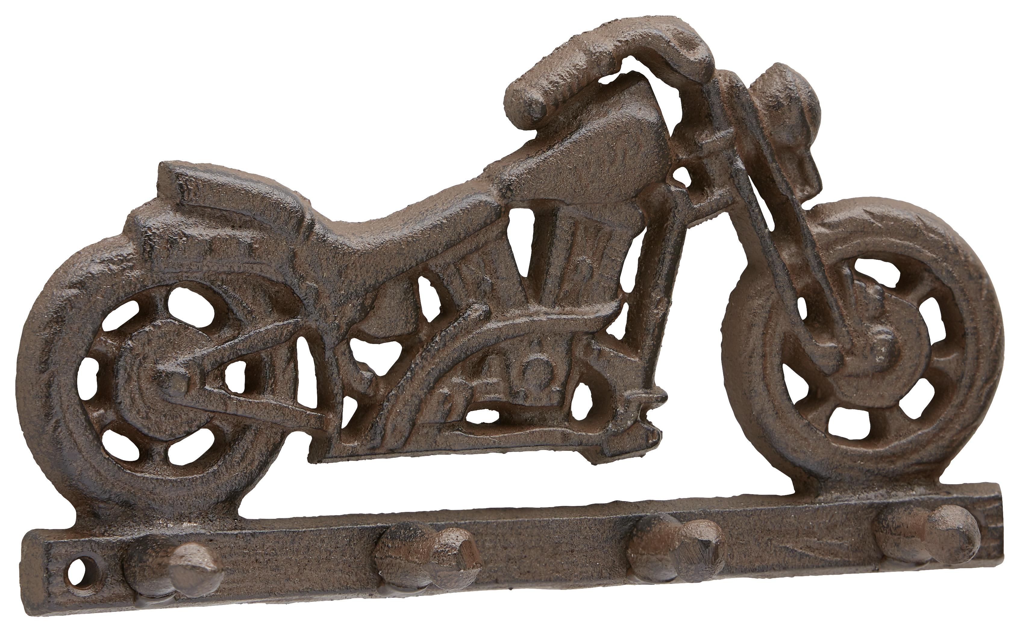 Stenski Obešalnik Motorbike, Rjava, Železo - rjava, Romantika, kovina (20/11/4cm) - Mömax