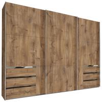 Ormar S Kliznim Vratima Level 36a - boje hrasta/boje kroma, Moderno, drvni materijal/metal (300/216/65cm) - Modern Living
