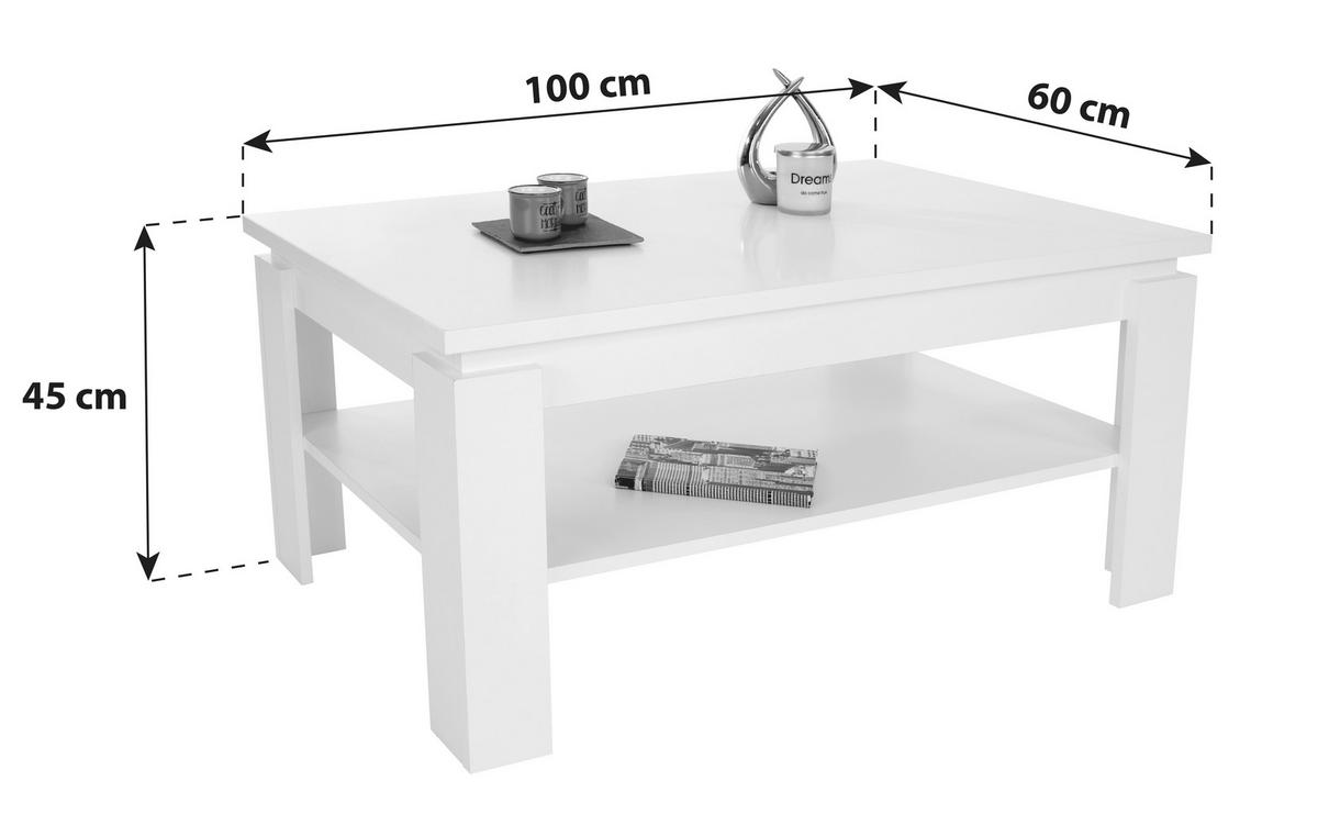 Măsuță de canapea Nizza 2 - gri deschis, Modern, material pe bază de lemn (100/45/60cm) - Modern Living