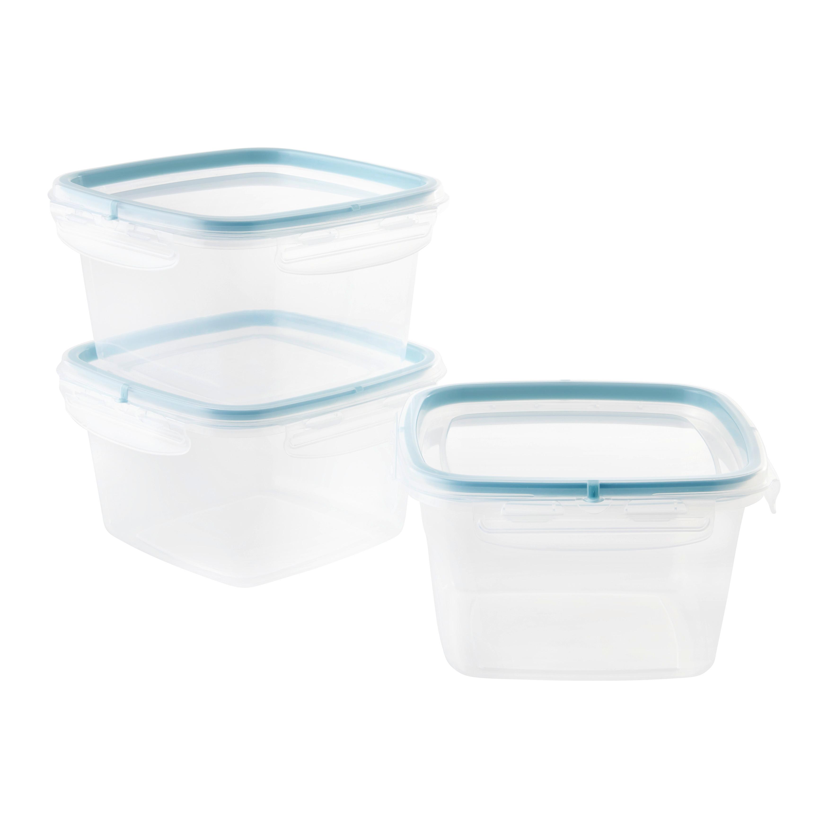 Set Posod Za Shranjevanje Diego 1l - svetlo modra, Konvencionalno, umetna masa (14,7/14,7/12cm) - Mömax